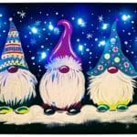 Gnome Family Paint- With LED Lights!