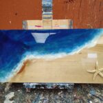 Beach Resin Art~ Wooden Sign! (Limited Seating!)